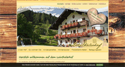 Desktop Screenshot of lainthalerhof.de